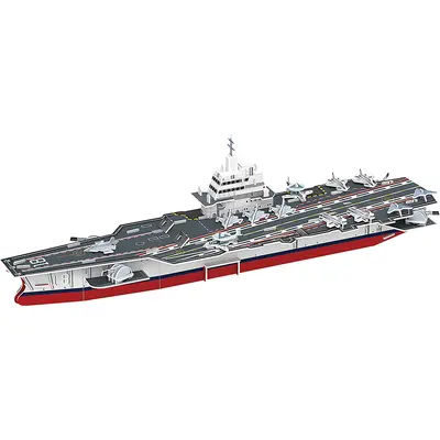 Großes Fujian-Flugzeugträger-Papiermodell, 3D-Puzzle, Lernspielzeug für Kinder