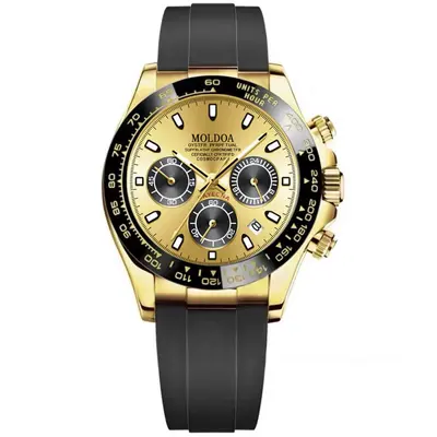 Moldoa Daytona erkek saati, tam otomatik mekanik, su geçirmez - 6