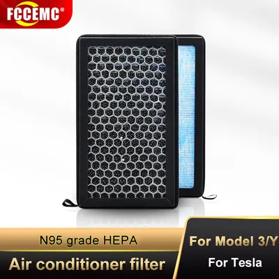 Tesla Model 3 and Y Compatible HEPA Activated Carbon Cabin Filter - 2