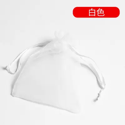 Atmungsaktiver Netz-Kordelzugbeutel für Schmuck, transparent, Geschenkbeutel
