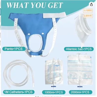 Silicone Urinal with Leak-Proof Collection Bag for Men and Women