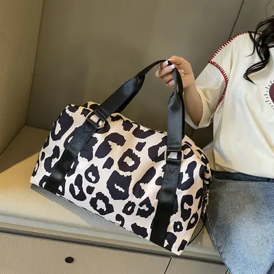 Travel Bag, Large Capacity Cow Print, Carry-on