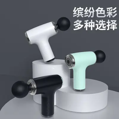 源头工厂跨境筋膜枪肌肉按摩放松器电动冲击枪震动mini静音筋膜枪 - 5
