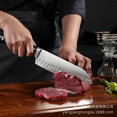 Cross-border single steel head tool set steel head ABS handle Western style stainless steel chef knife sharp commercial chef knife