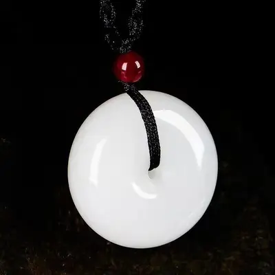 Barış tokasının üreticisinden doğrudan toptan satış, Afgan beyaz yeşim barış tokası kolye, erkekler ve kadınlar için yeşim kolye avantajlarıyla canlı satış. - 3