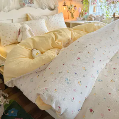Class A Ultra-Soft Double-Layer Gauze Four-Piece Bedding Set - 11