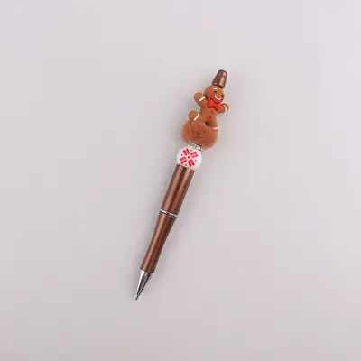 Bunter Weihnachts-Gelstift mit Silikonperlen - 8