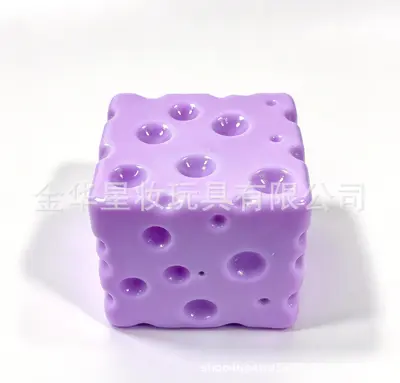 Cheese Squishy Toy, Slow Rebound, Ultra-Thin Soft Stress Relief Ball - 7