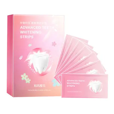 7D Teeth Whitening Strips with Enzyme, Removes Yellow Stains - 9