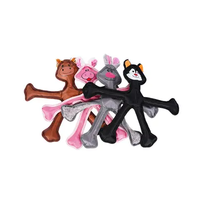 Edge-Stitched Plush Squeaky Dog Toy, Durable Chew Toy for Cats and Dogs