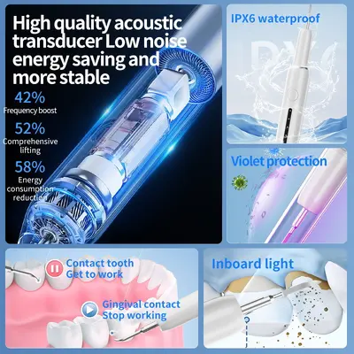 Electric tooth cleaner multifunctional handheld teeth cleaning device - 5