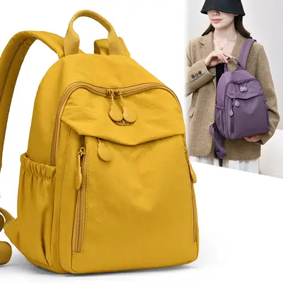 Hochwertiger Rucksack Damen 2026 Neumodell Damenrucksack Schulterrucksack Freizeit Mehrere Taschen Reiserucksack Nylon einfach und leicht