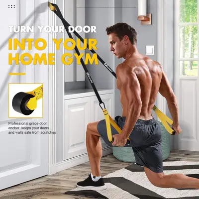 Cross-Border Hot-Selling 12-Piece Resistance Band Set Yellow Grey 300 lbs Elastic Resistance Band Assist Pull-Up Trainer Strength Training