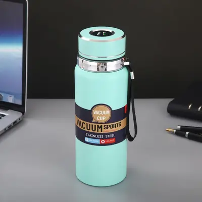 Thermobecher aus 316 Edelstahl mit Temperaturanzeige, große Kapazität - 7