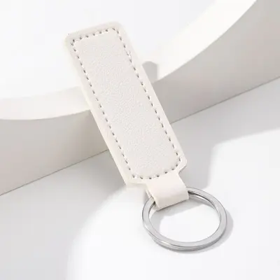 Sade Şık İş Tarzı Araba Anahtarlığı, PU Deri DIY Anahtar Halkası - 11