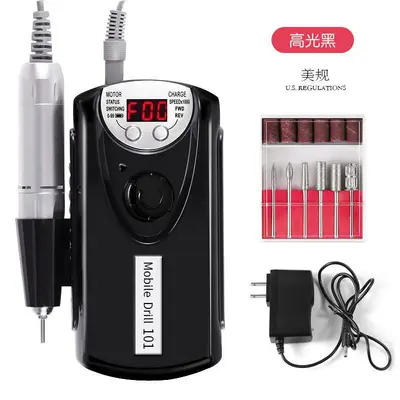 Rechargeable 101 nail polisher nail polishing pen nail buffer nail file electric nail polisher LED - 9