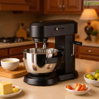 Dough mixer, 8-12L, dual shaft, metal gears, DC motor - 2