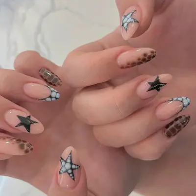 2026 INS Super Hot Wearable Nail Tips Cross-Border Luxurious Version Sunlight Glittering Long Press-On Nails Wholesale Ready-Made Rhinestone - 10