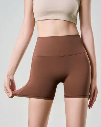 Women's Three-Quarter Yoga Pants, Thin Style, High Waist, Tummy Control, Quick-Dry - 9