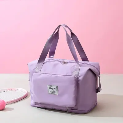 Reisetasche für Damen, Sport-Schultertasche mit Nass- und Trockentrennung, faltbare Aufbewahrungstasche, Sporttasche, wasserdichte Gepäcktasche für Herren - 3