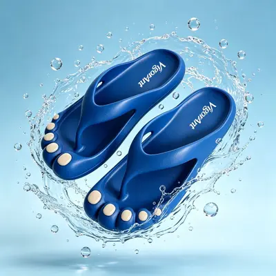EVA Beach Slippers, Anti-Collision Toe, Quick-Dry Breathable, Five-Toe Design - 3