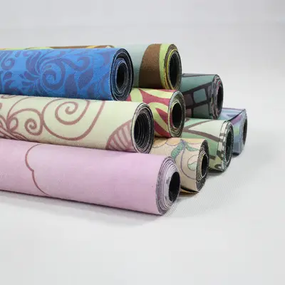 Faltbare 1mm Wildleder-Yogamatte aus Naturkautschuk, rutschfest - 6