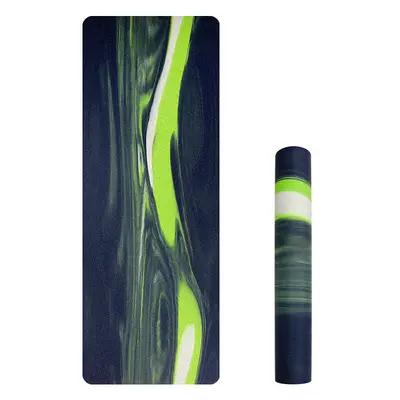 Wide Matte PU Yoga Mat, Natural Rubber, Camouflage, Non-Slip and Sweat-Absorbent - 9