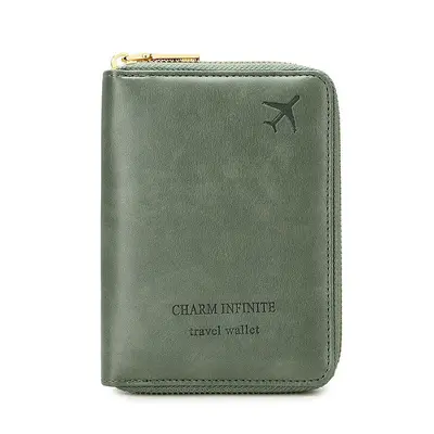 RFID Korumalı Pasaport Çantası, Fermuarlı - 6