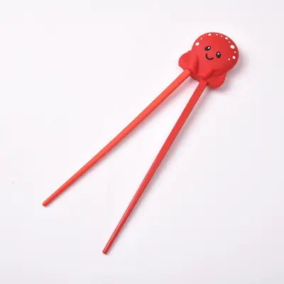 Silicone Training Chopsticks for Kids, Thumb Support, Rebound Design