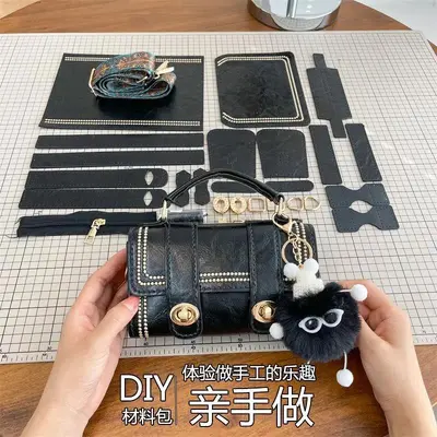 DIY-Materialset für handgewebte Damentasche - 3