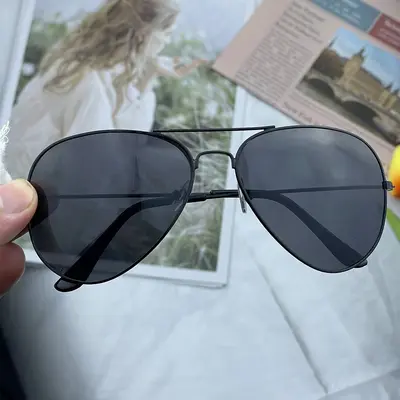 Classic Aviator Reflective Film Frog Mirror Retro Colored Sunglasses Versatile Fashion Sunglasses Manufacturer Wholesale - 7