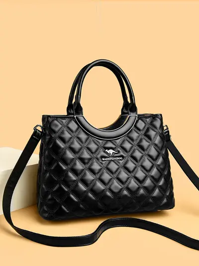 2026 Quilted Women's Tote Bag, Large Capacity - 1