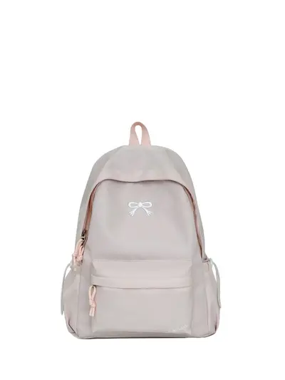Women's Large Capacity Backpack with Bow, School and Travel - 11