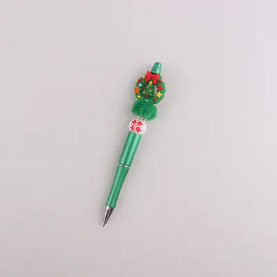 Bunter Weihnachts-Gelstift mit Silikonperlen - 11
