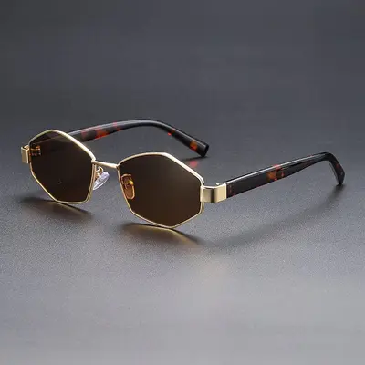 Triangle Geometric Polygon Sunglasses, Hip-Hop Style