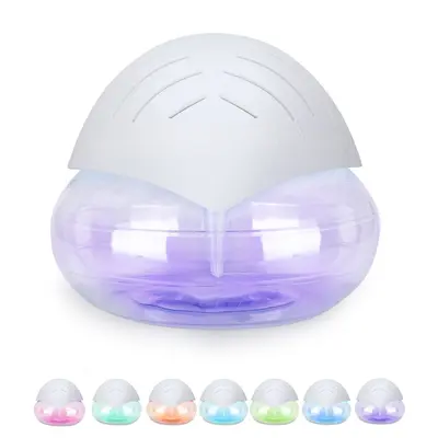 Leaf Pattern Multicolor Ambient Light Washable Household Air Purifier for Pets - 8