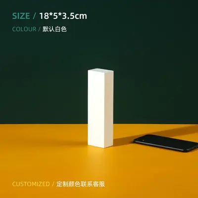 Photography geometry photo scene white small square cuboid box product photography background decoration arrangement - 12