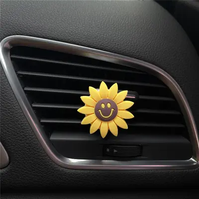 Ayçiçeği araba havalandırma parfüm klipsi, aromaterapi - 8