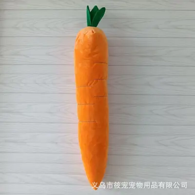 Bite-Resistant Cat and Dog Toy, Simulated Large Carrot Fake Fruit Design - 3