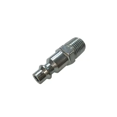 American 1/4 NPT Quick Connect External Thread Fitting, Galvanized Iron