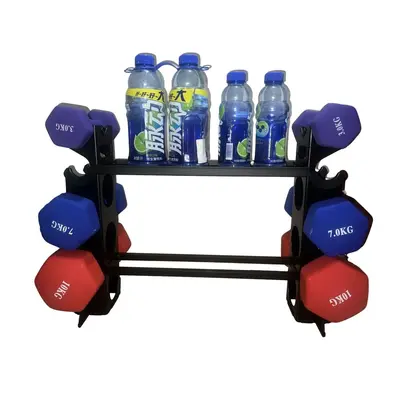 Kleiner Hantelständer für den Heimgebrauch, Halter für Hantelscheiben und Kettlebells