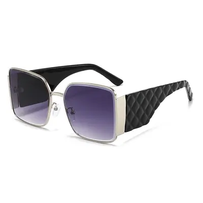 Retro Square Large Frame Sunglasses for Women, Slimming Fit for Big Faces - 7