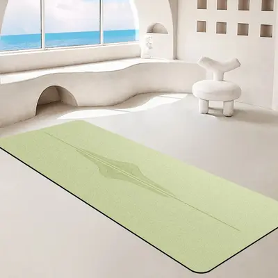5 mm PU hindistan cevizi lifli doğal kauçuk yoga matı
