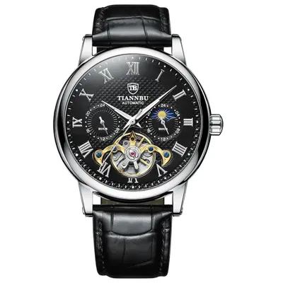 Men's Tourbillon Mechanical Watch, Fully Automatic, Waterproof, Luminous - 5