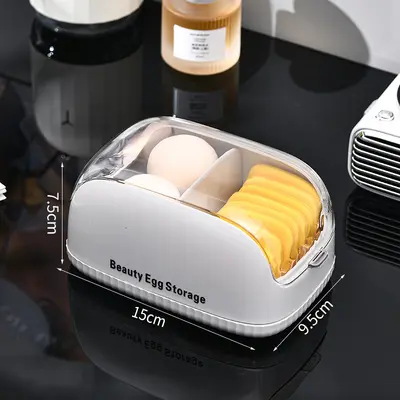 Kosmetik-Aufbewahrungsbox mit Make-up-Pinsel- und Lippenstift-Organizer - 13