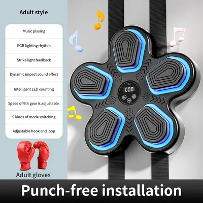 Wholesale children smart musical boxing target electronic boxing machine boxing training equipment home fight boxing wall target - 13