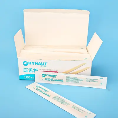 Disposable Medical Tongue Depressor, Bamboo Wood, for Children, Individually Packed