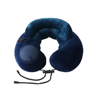 U-Shaped Travel Pillow Inflatable Foldable Portable