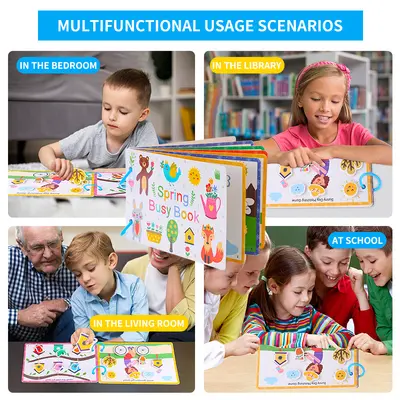 Busybook Reiß- und Klebe-Aktivitätsbuch für Kinder