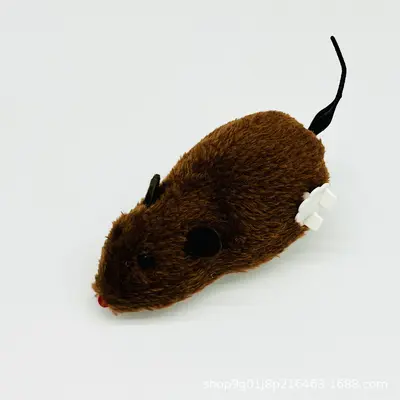 Wind-Up Plush Mouse, Cat and Dog Toy - 10